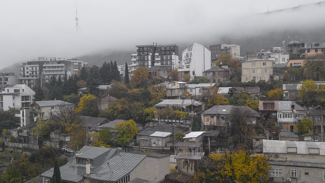 Vake cityscape, Tbilisi, Georgia, autumn