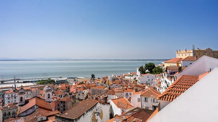 Lisbon — Alfama Rooftops and Tagus River View, Lisbon (54733828355)