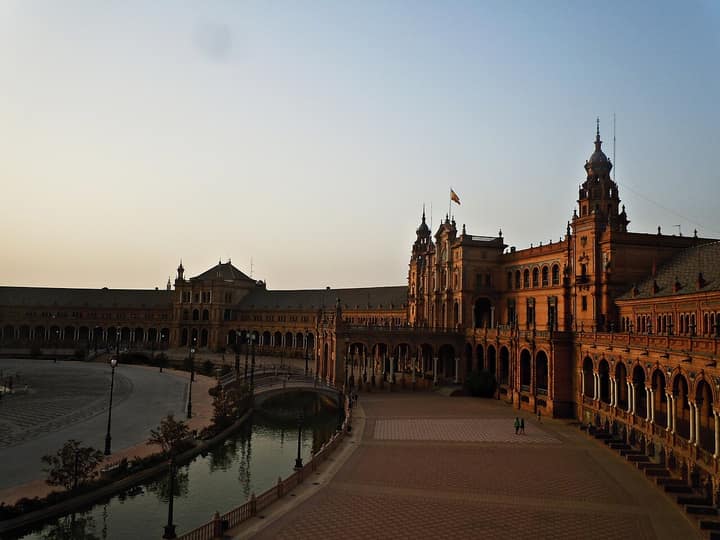 Seville — Plaza de España in the Maria Luisa Park, Seville Spain- II